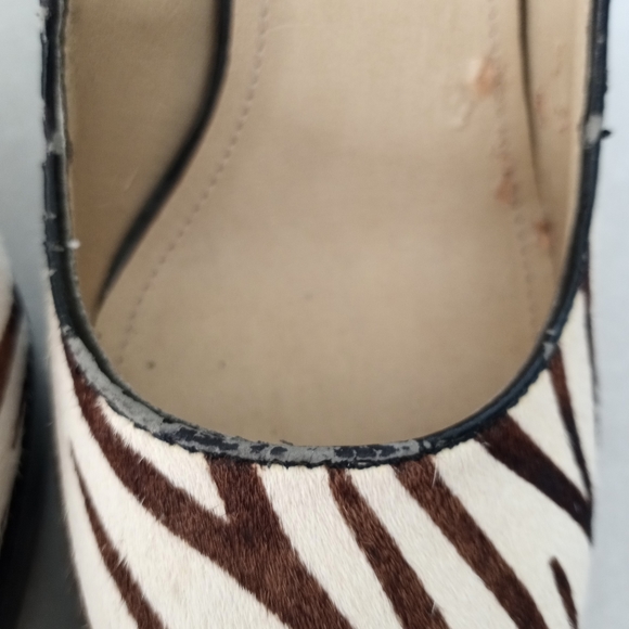Steve Madden Rummble Calf Hair Zebra Print Heel - Picture 10 of 12